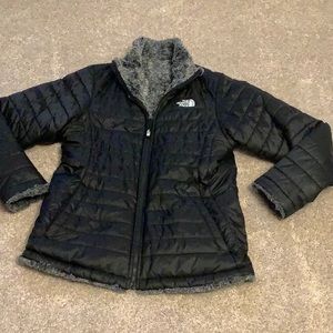North Face Girl’s Reversible Mossbud Swirl Coat